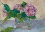 Hydrangeas in a Square Vase - Posted on Wednesday, April 1, 2015 by Catherine Kauffman