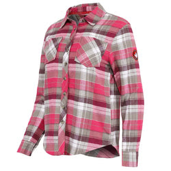 Canada Weather Gear Women's 2 Pocket Plaid Button Up Long Sleeve Shirt