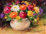 Zinnias - Posted on Wednesday, January 7, 2015 by Nancy F. Morgan