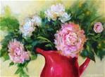 Pink Halo Peonies - Flower Paintings by Nancy Medina - Posted on Monday, December 15, 2014 by Nancy Medina