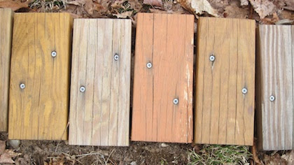DECK STAIN BOARDS
