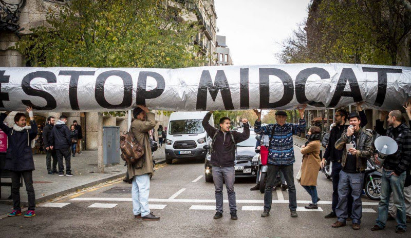 Oposición ciudadana al
gasoducto MidCat por no tener
en cuenta la crisis energética
ni la emergencia climática