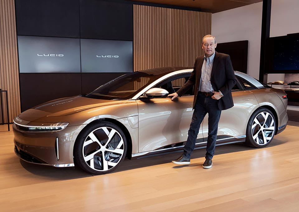 Lucid Air and Peter Rawlinson