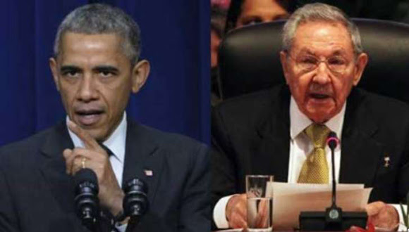 Obama y Raúl