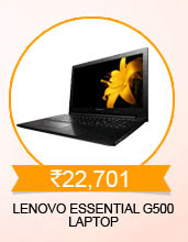 Lenovo Essential G500 (59-380722) Laptop (3rd Gen PDC/ 2GB/ 500GB/ DOS)
