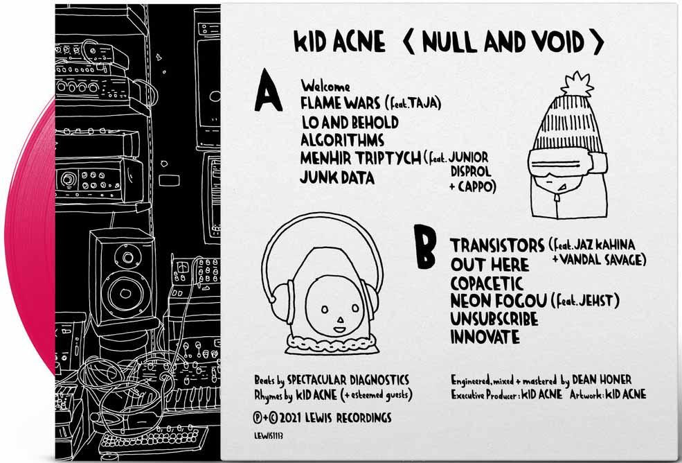 Out Now: Kid Acne - 'Null & Void' LP, produced by Spectacular Diagnostics Out Now: Kid Acne - 'Null & Void' LP, produced by Spectacular Diagnostics
