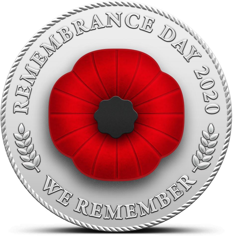 Remembrance Day - Poppy Badge - 2020 We Remember