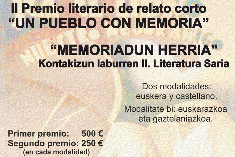 II Premio Literario de Relato Corto “Un pueblo con memoria”