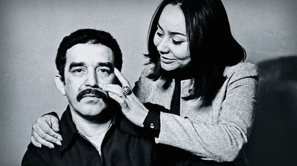 Gabriel García Márquez y su esposa Mercedes Barcha.