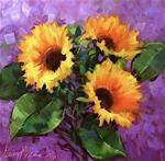 Take Your Color As Far As You Want It to Go - Hothouse Sunflowers - Flower Paintings by Nancy Medina - Posted on Friday, January 9, 2015 by Nancy Medina