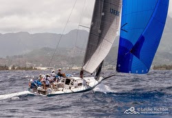 J/125 sailing off Hawaii in Pacific Cup