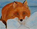 Red Fox in Snow - Posted on Tuesday, January 6, 2015 by Wendy Malowany