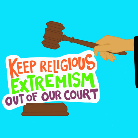 Keep religious extremism out of our court.