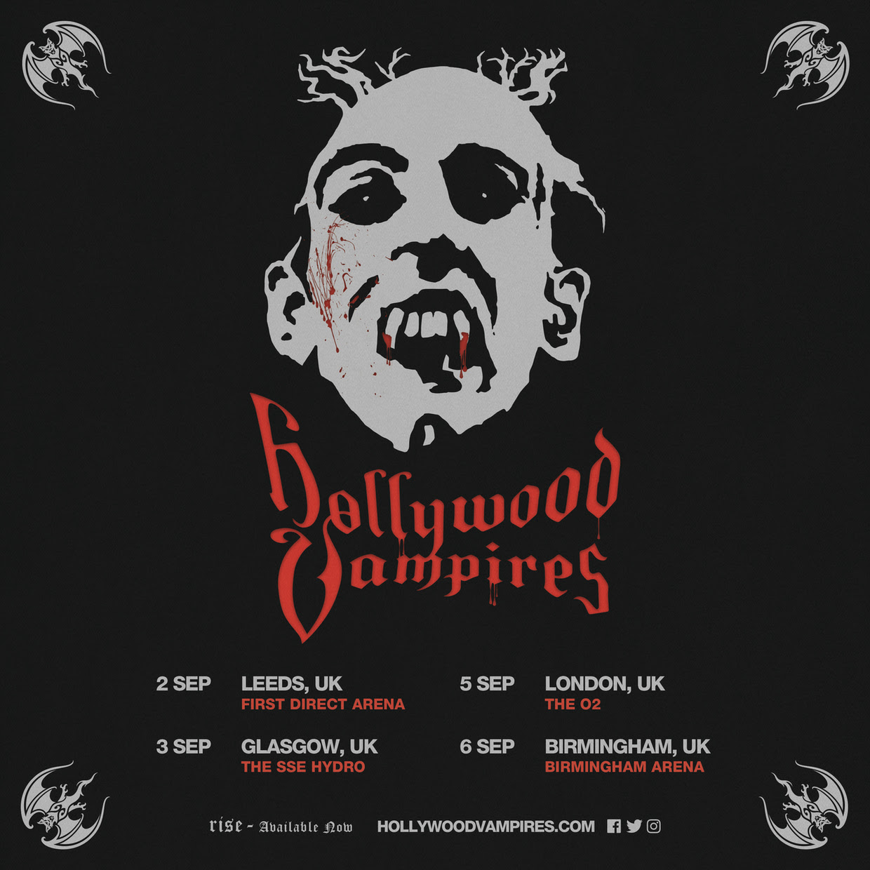 Hollywood Vampires Summer UK Tour