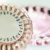 Close-up of birth control pills in two plastic tablet dispenser cases --- Image by © Royalty-Free/Corbis