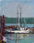 Fidalgo Fishing Boat,sea scape,oil on canvas,10x8,price$600 - Posted on Monday, November 10, 2014 by Joy Olney
