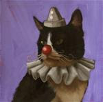 Tuxedo Clown, character cat no. 3 - Posted on Wednesday, April 1, 2015 by Diane Hoeptner