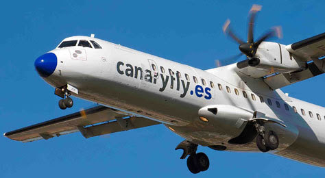 Avión de la compañía Canary Fly.