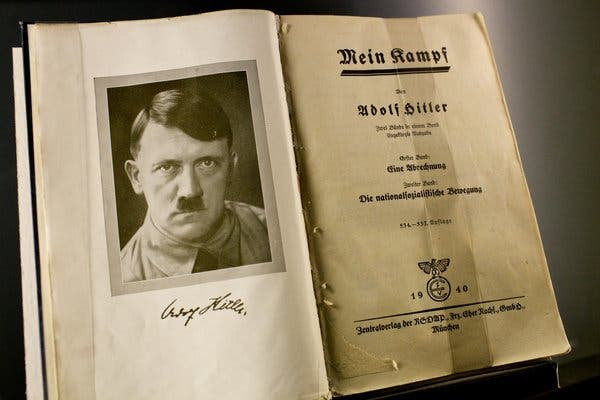 “Mein Kampf” was first banned by Amazon and then reinstated.