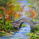 Bridge in Autumn - Posted on Sunday, November 23, 2014 by Tammie Dickerson