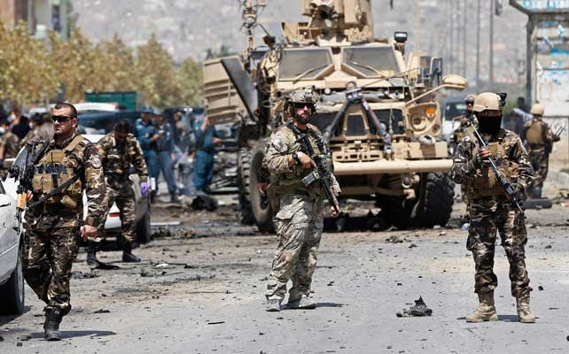 Tropas de la OTAN en Kabul.