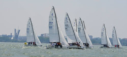 J/70s sailing Cleveland Race Week