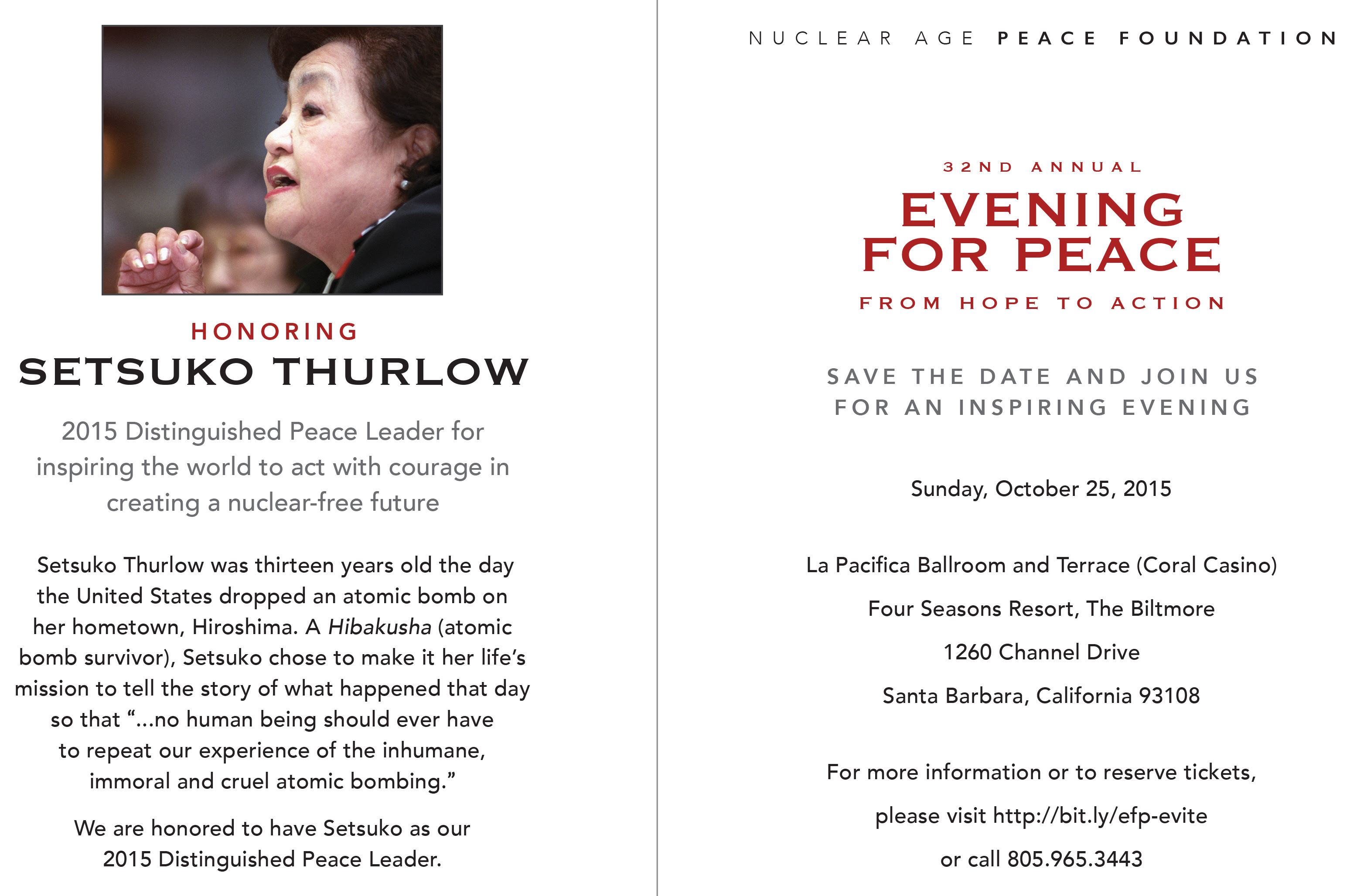 2015 Evening for Peace