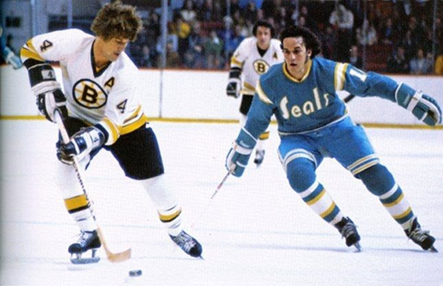 Image result for images of bobby orr with phil esposito