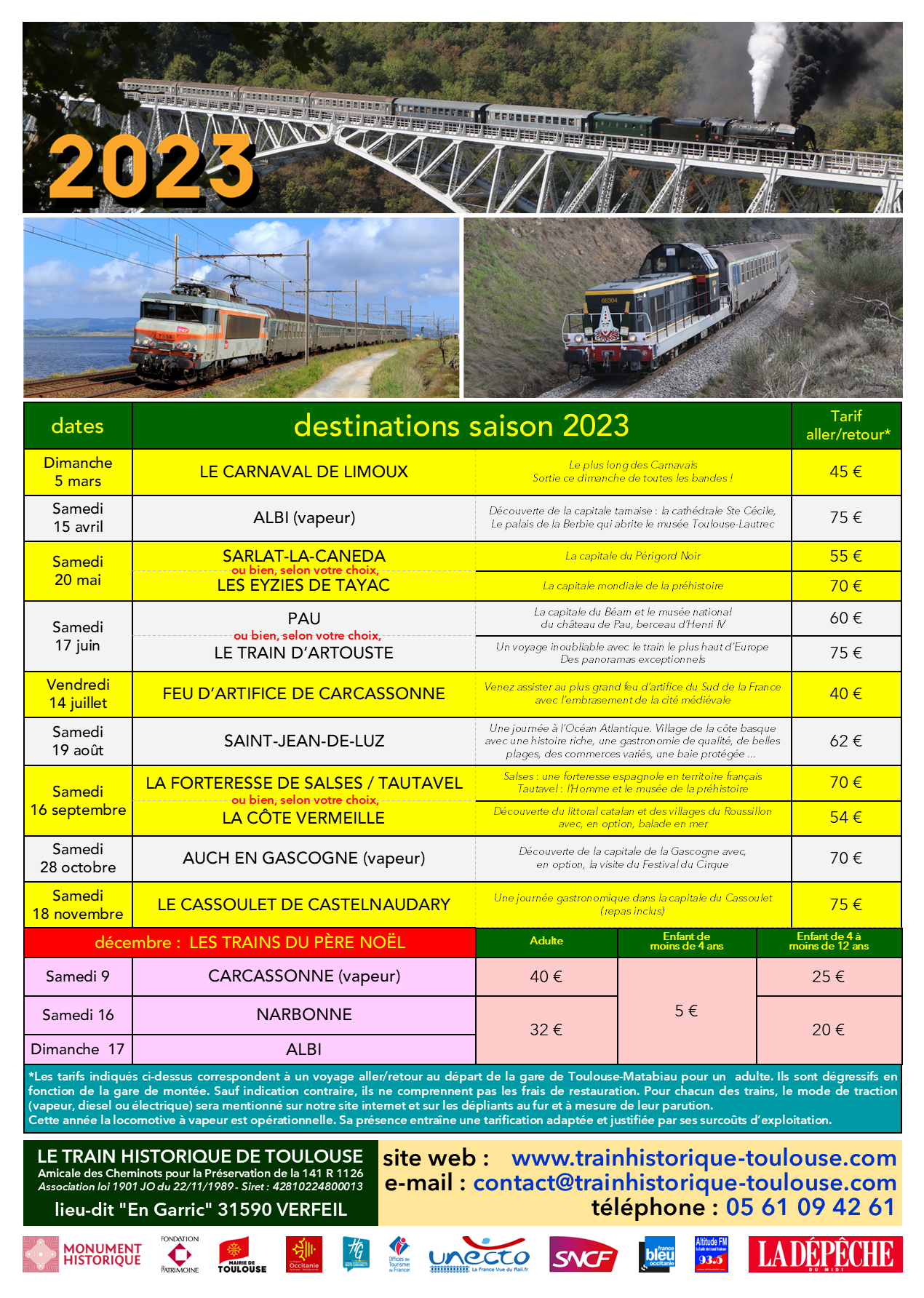 Location d'un petit train électrique pour votre événement à Toulouse