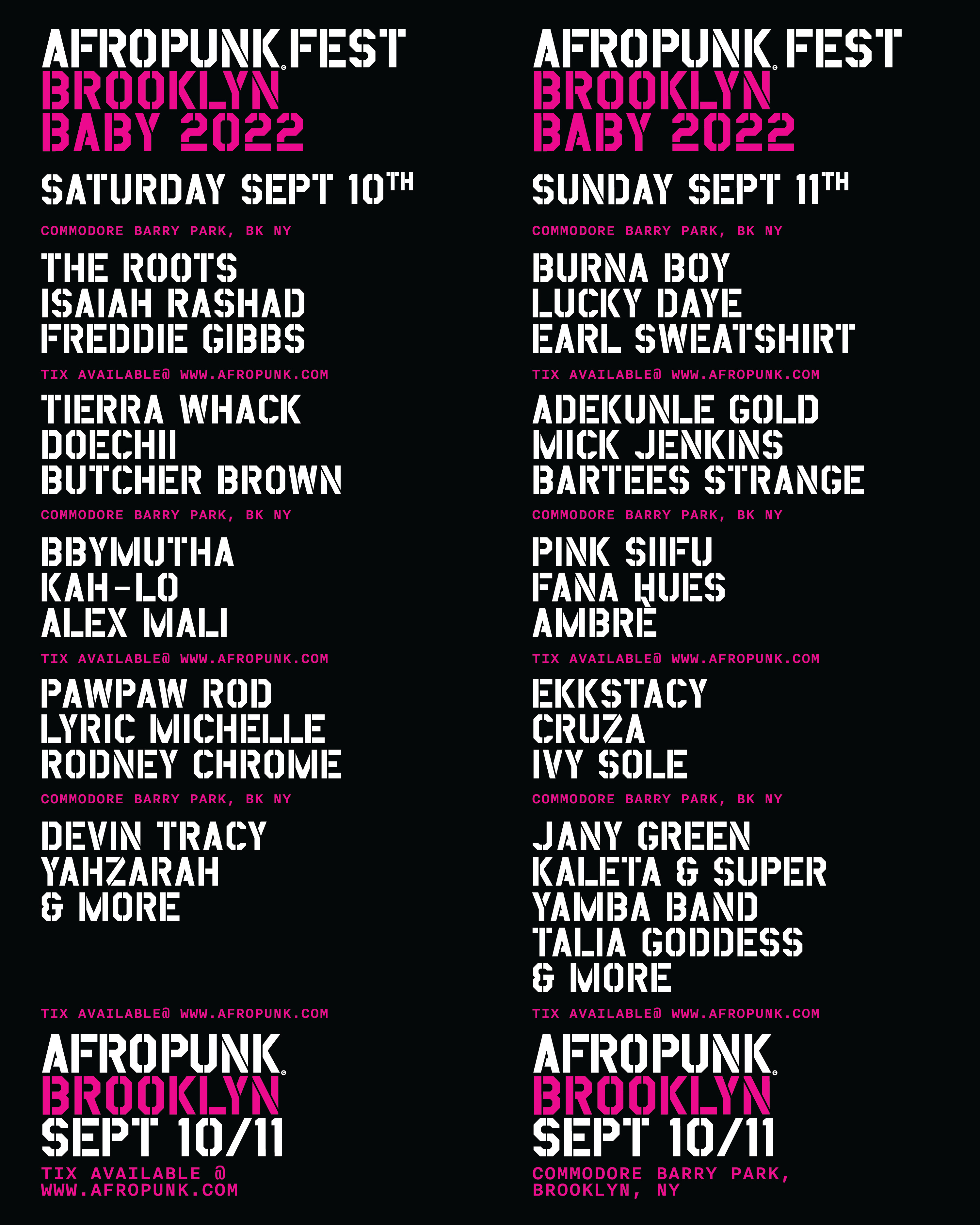 AFROPUNK Adds Doechii, Reveals ByDay Lineup for Brooklyn 2022 Single
