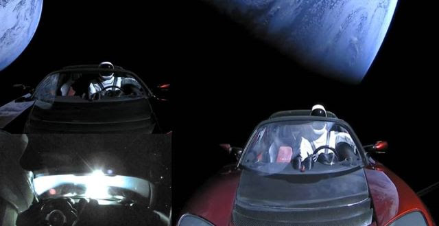 UFO Fleet Near Tesla Roadster Caught In Outer Space (Video)