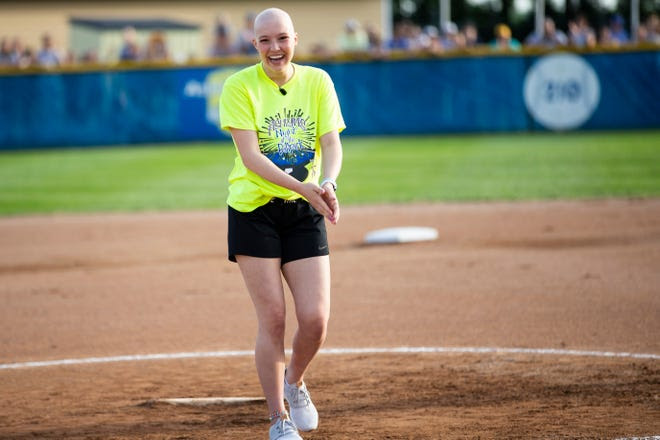 "I don't want that to define me," Ashlyn Clark said of the Hodgkin's lymphoma she was diagnosed with days after graduating high school. "Everything's going to be ok, I'm myself but I have some bumps in the road." Her softball team hosted a celebrity charity softball game to help raise money for the Clark family on Thursday, June 27, 2019, in Humboldt.
