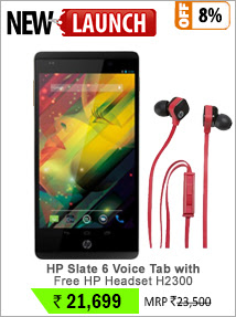 HP Slate 6 Voice Tab with Free HP Headset H2300 worth Rs. 990