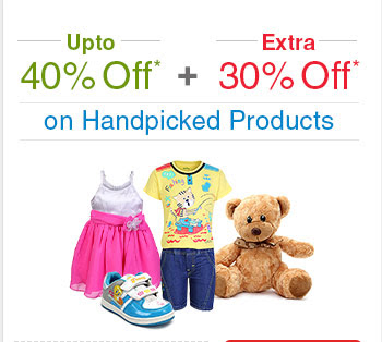 Upto 40% Off* Plus Extra 30% Off* on Handpicked Products