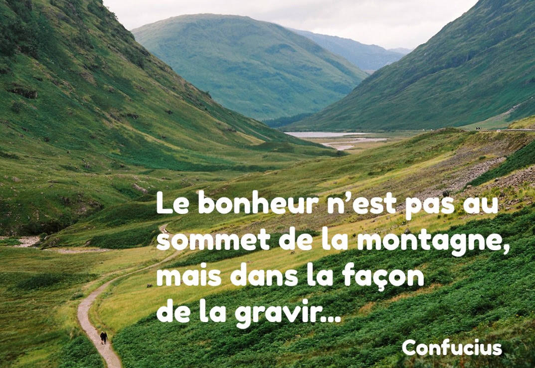 Le bonheur n'est pas au sommet de la montagne