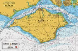 Isle of Wight round island race map