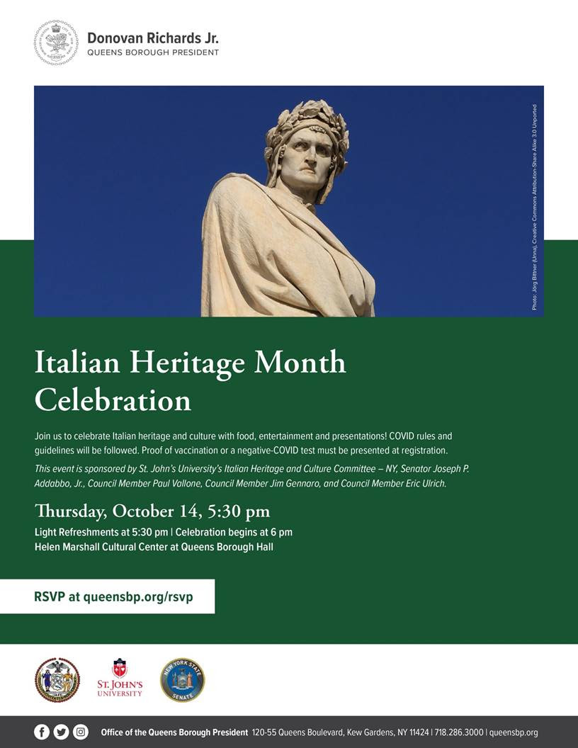 Celebrate Italian Heritage Night with the Nationals - Italian