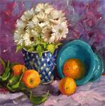 Daisies & Oranges still life - Posted on Sunday, January 18, 2015 by Krista Eaton