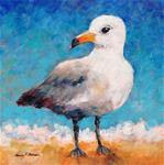 Watchful Gull - Posted on Friday, April 10, 2015 by Nancy F. Morgan