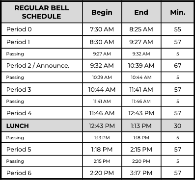 schedule