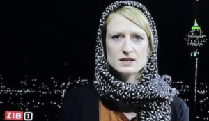 Austria: State broadcaster features headscarf-wearing correspondent reporting on women in Iran protesting headscarf