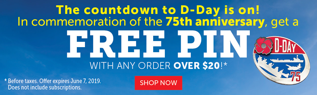 Free D-Day 75th Anniversary Pin