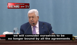 Another Tantrum from Mahmoud Abbas