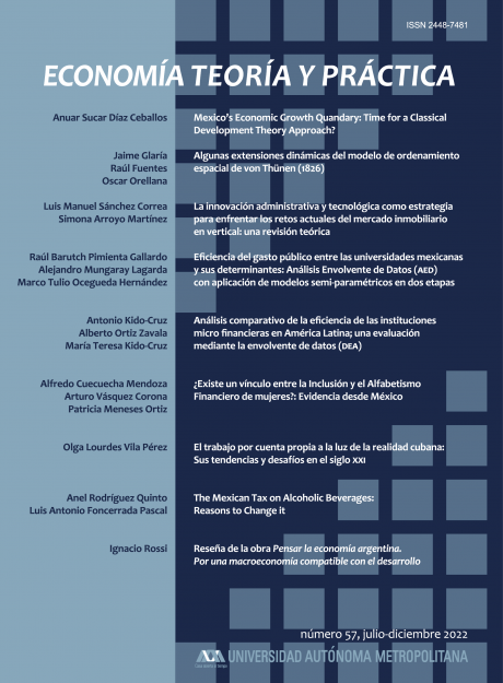 Economía Teoría y Práctica, año 30, número 57