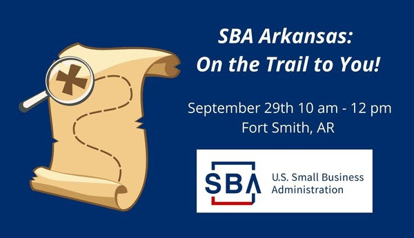 SBA on the Trail- Sept. 29th 10 am CT- 12 pm CT in Fort Smith