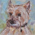 Cairn Terrier, Original Oil by Carol DeMumbrum - Posted on Thursday, January 1, 2015 by Carol DeMumbrum