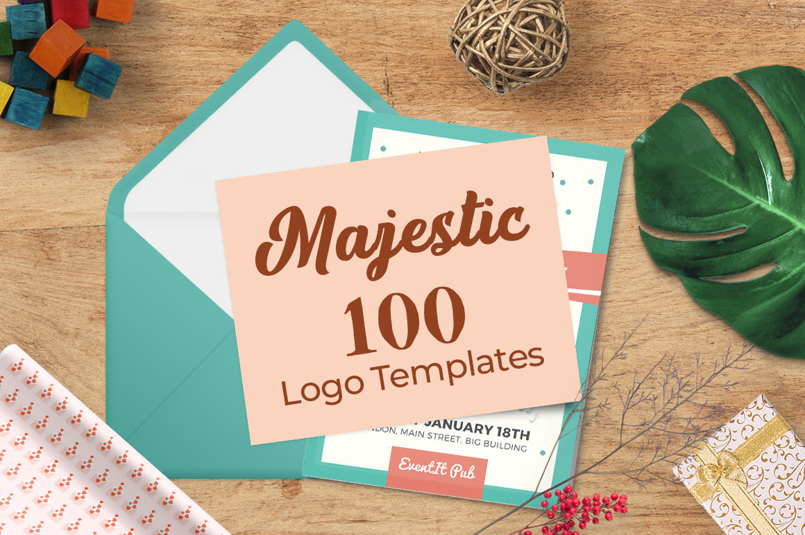 100 Majestic Vector Logo Templates Bundle