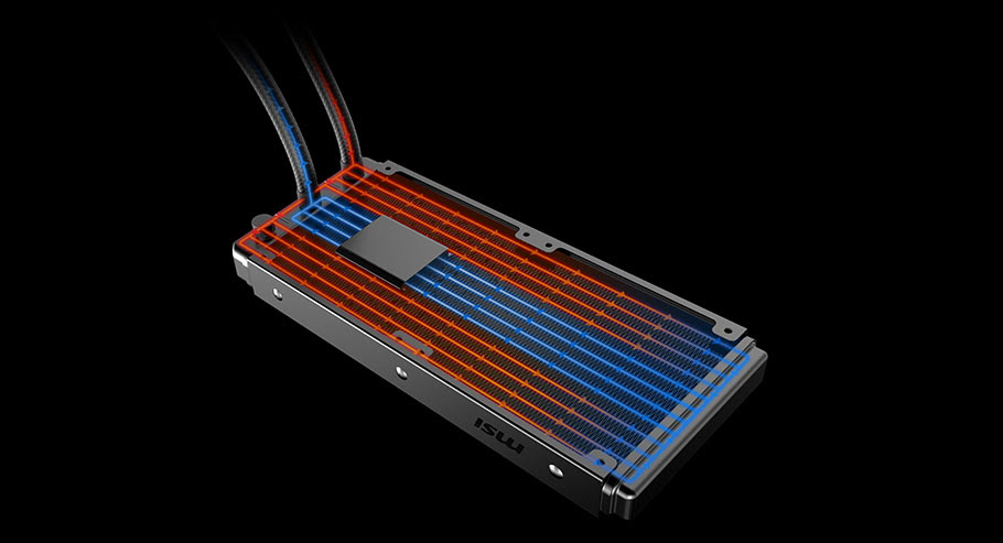 MSI MAG CoreLiquid 360R Dissipatore CPU a liquido con radiatore da 360mm  ARGB, 3 ventole PWM 120mm, compatibile Intel/AMD, fino a 70.000 ore di  utilizzo, testata con logo rotabile, Mystic Light 
