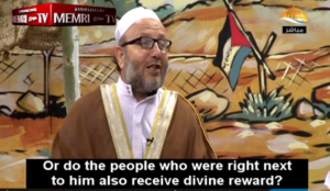 Muslim preacher: When a “martyr” is killed, he feels no more pain than a mosquito or ant bite