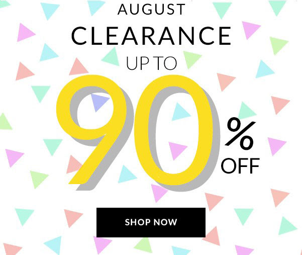 Up to 90% off Clearance
